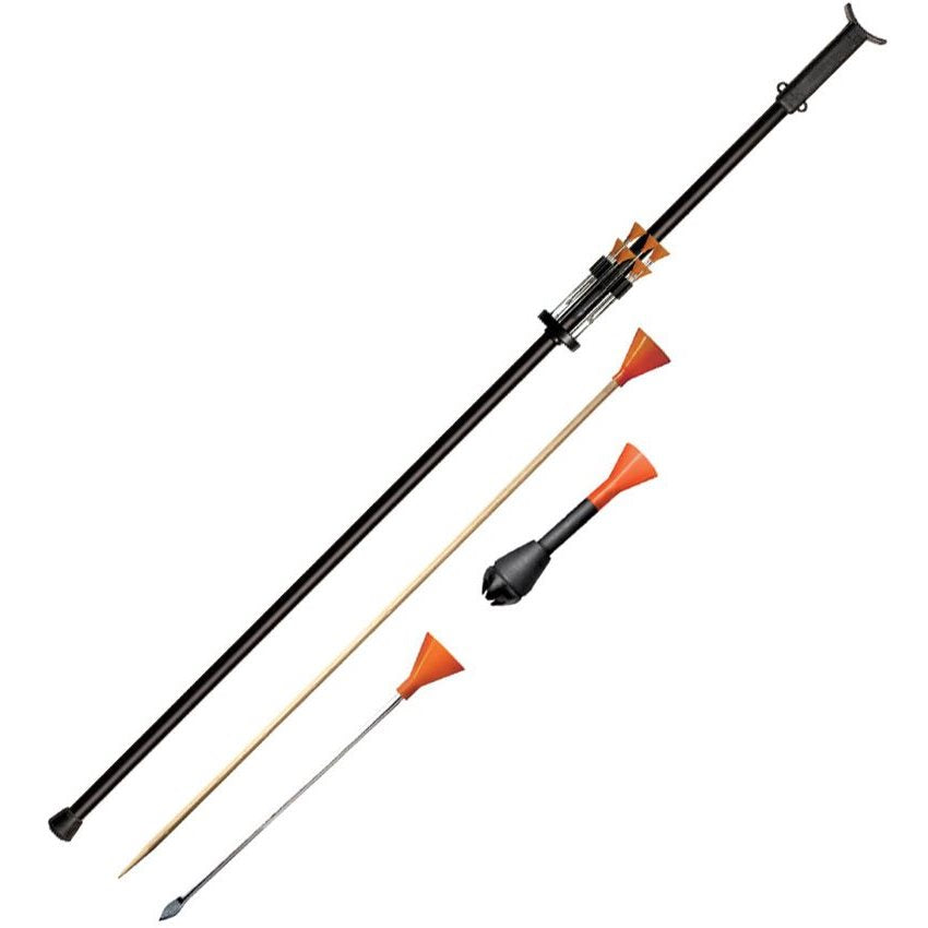 Foukačka BIG BORE® 122 cm set con boquilla y dardos metálicos, bambu y plastico