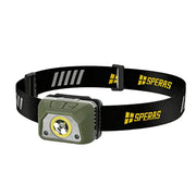 Linterna frontal B9 UV recargable 600 lúmenes, alcance 86 m, IP68, cabezal abatible