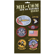 Set de 7 parches USAF para coser en prendas, motivo militar
