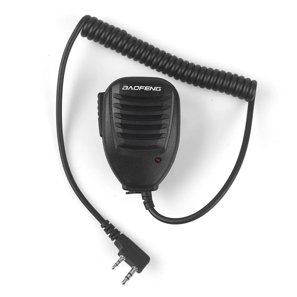 Micrófono/reproductor externo Kenwood 2-pin negro con botón PTT