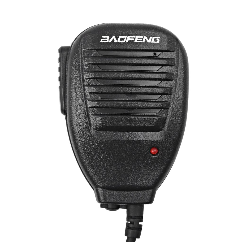 Micrófono/reproductor externo Kenwood 2-pin negro con botón PTT