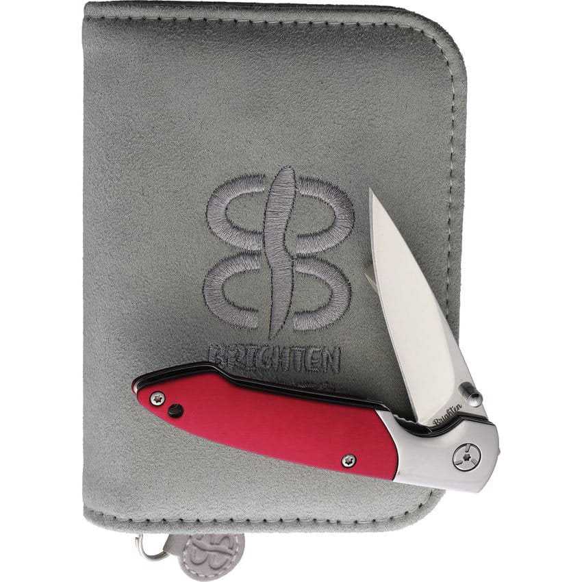 Navaja plegable RASPBERRY con filo liso y diseño compacto