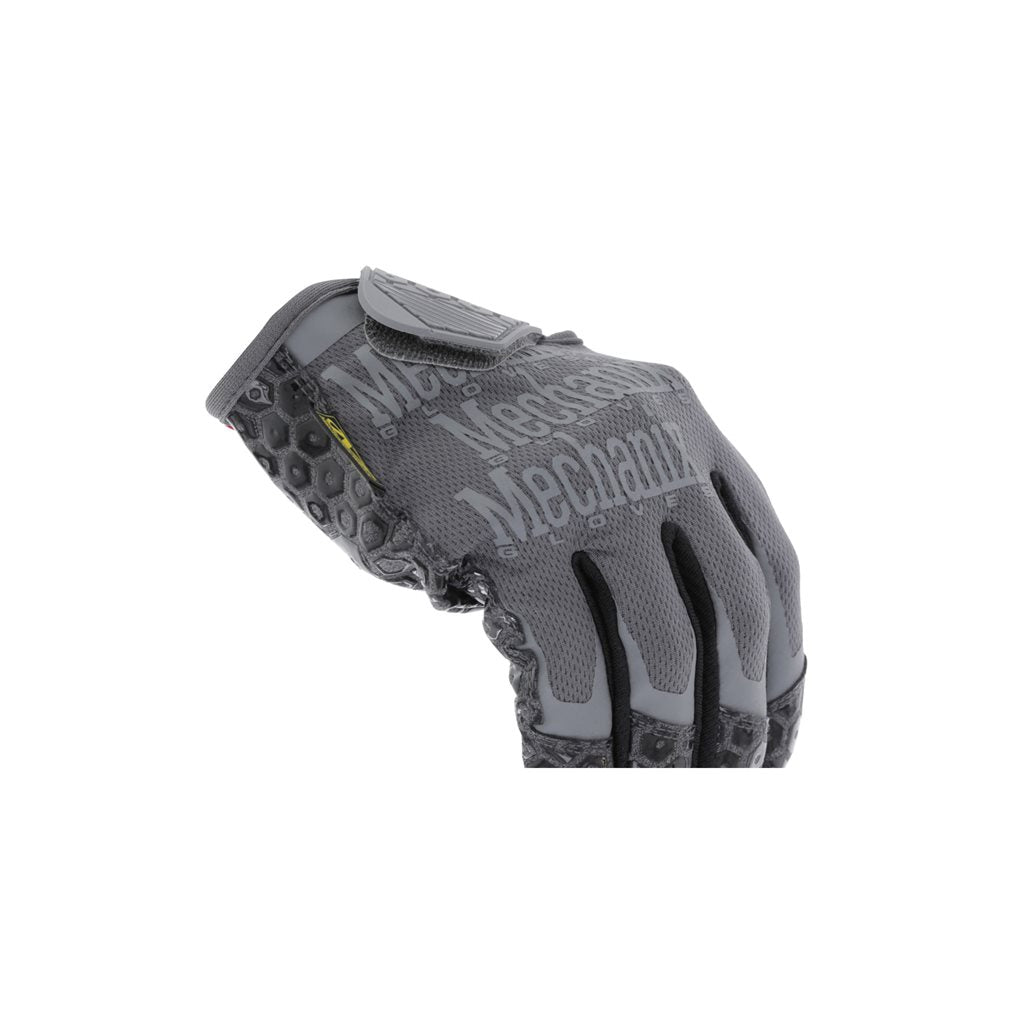Guantes BOX CUTTER grises, imagen del producto, piel sintética PU y fibra anti-corte