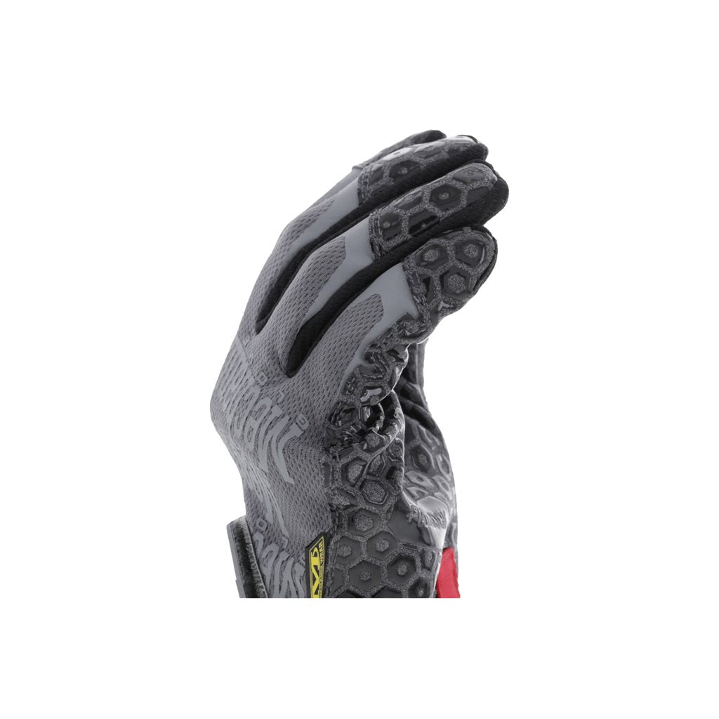 Guantes BOX CUTTER grises, imagen del producto, piel sintética PU y fibra anti-corte