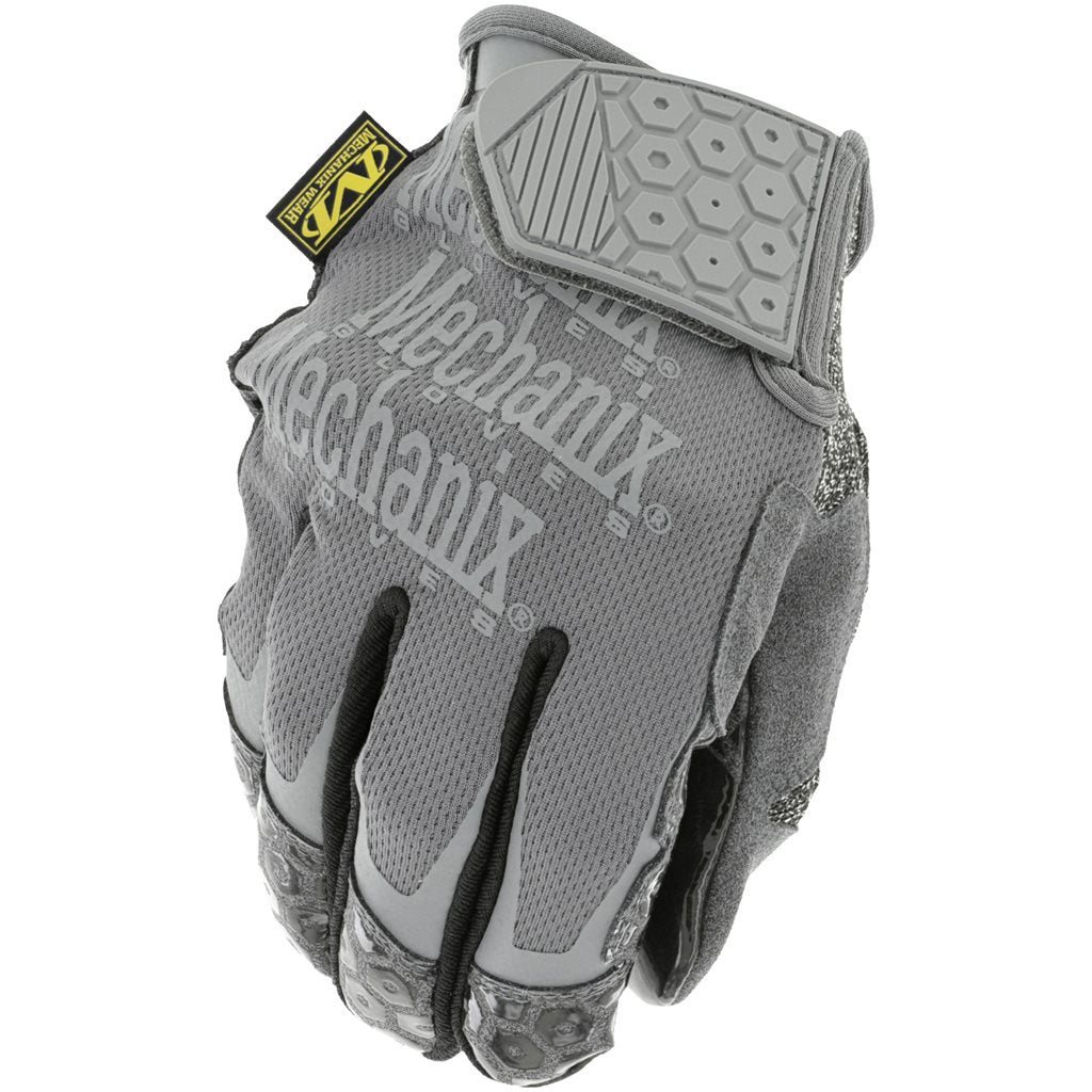 Guantes BOX CUTTER grises, imagen del producto, piel sintética PU y fibra anti-corte