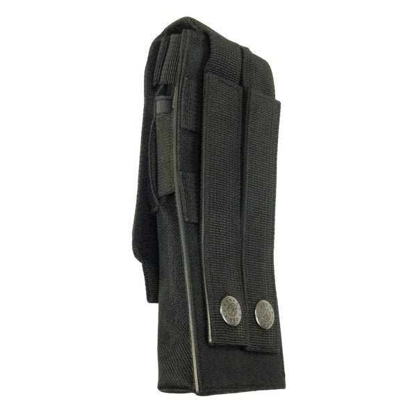 Funda de nylon para palanca del bastón extensible BCB-01 con solapa superior y tiras de velcro