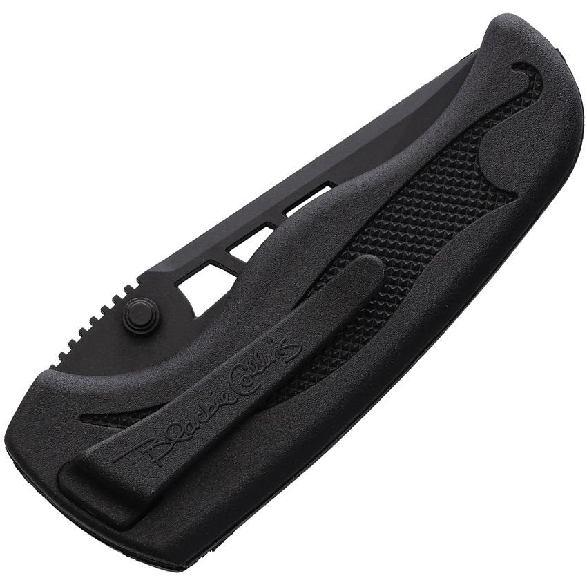 Navaja cerrable BLACKIE COLLINS con hoja de acero inoxidable negra y apertura asistida
