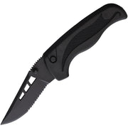 Navaja cerrable BLACKIE COLLINS con hoja de acero inoxidable negra y apertura asistida