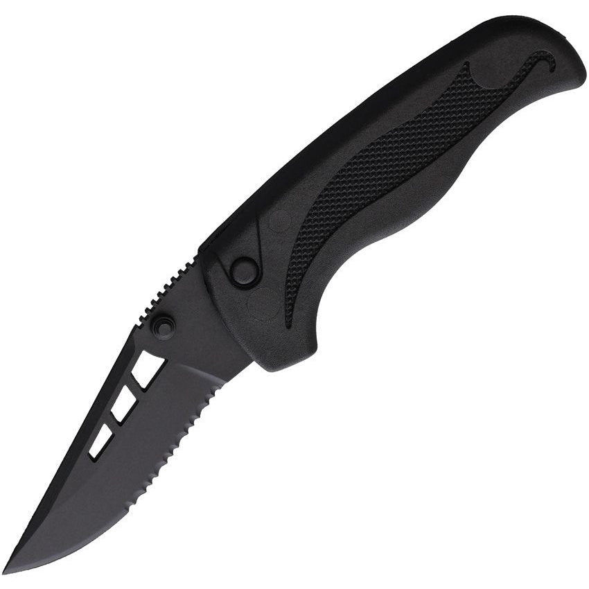 Navaja cerrable BLACKIE COLLINS con hoja de acero inoxidable negra y apertura asistida
