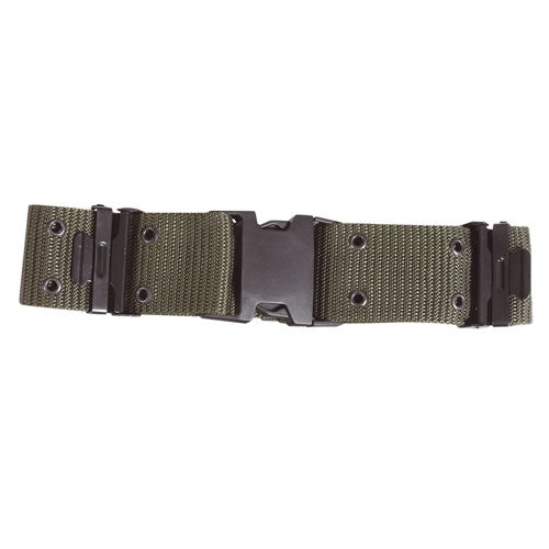 Cinturón tipo LC2 verde con hebilla de plástico, 102 cm