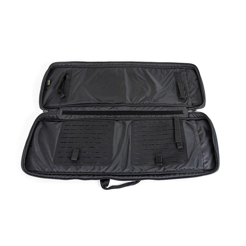 Bolsa con alfombrilla de tiro para fusil de asalto, negra