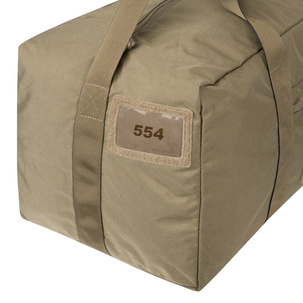 Bolsa de viaje DEPLOYMENT 42 L con material resistente, cremalleras YKK, correa de hombro ajustable y asa central robusta