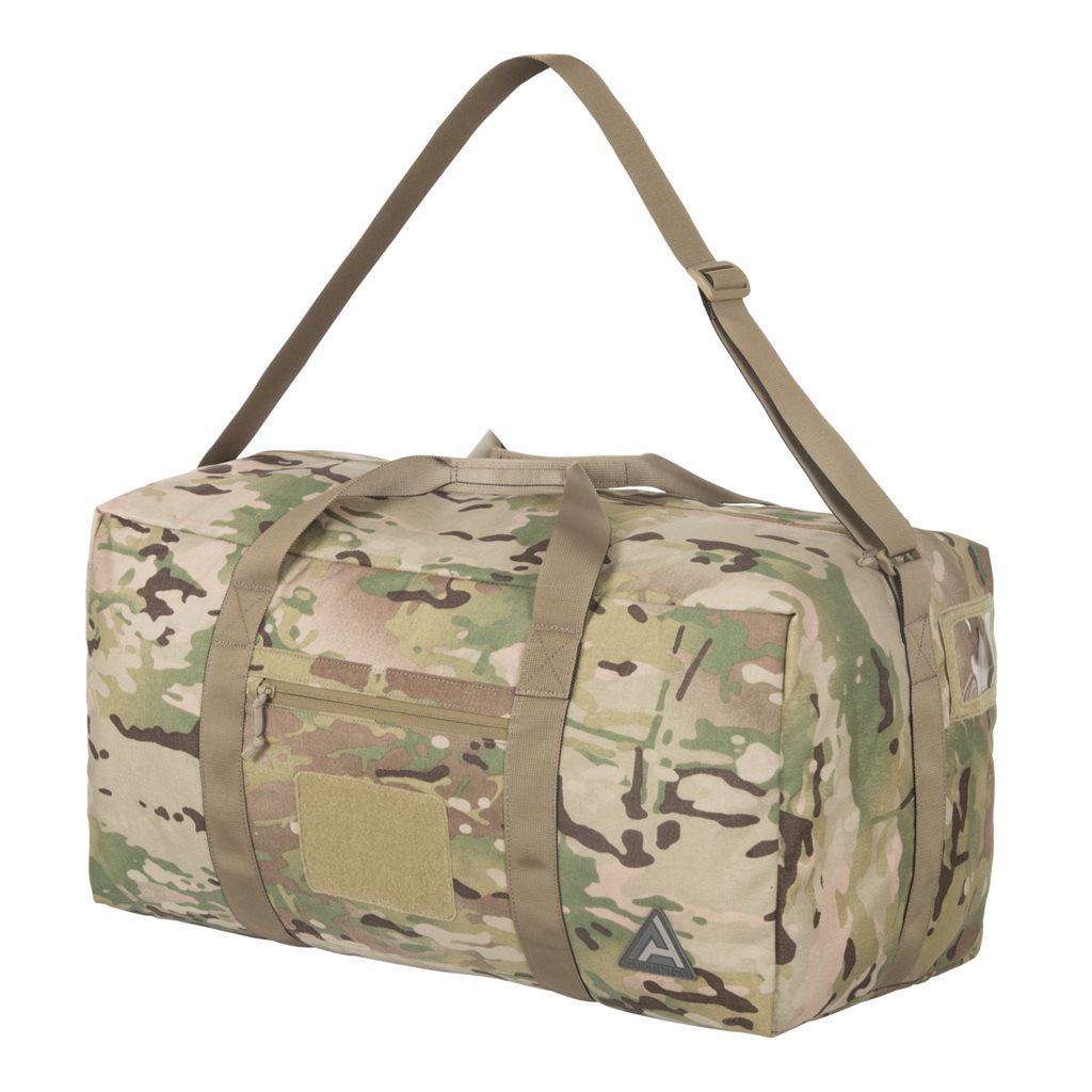 Bolsa de viaje DEPLOYMENT 42 L, material resistente, cremalleras YKK y asa central robusta
