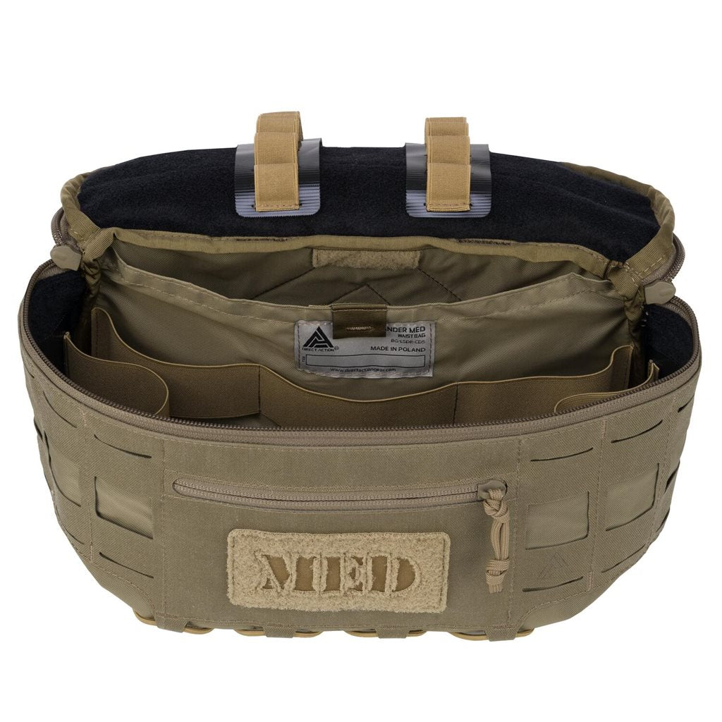 Rinonera LYSANDER MED en nylon resistente para material medico, diseno compacto y ergonomico que se ajusta bajo portaplacas