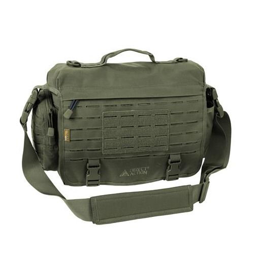 Bolsa de hombro MESSENGER táctica negra, ligera y con múltiples bolsillos