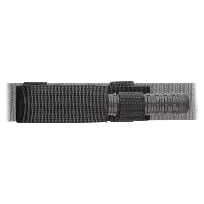 Funda de nylon negra para porra telescópica 21", 23", 26" horizontal, paso para cinturón y cierre de velcro