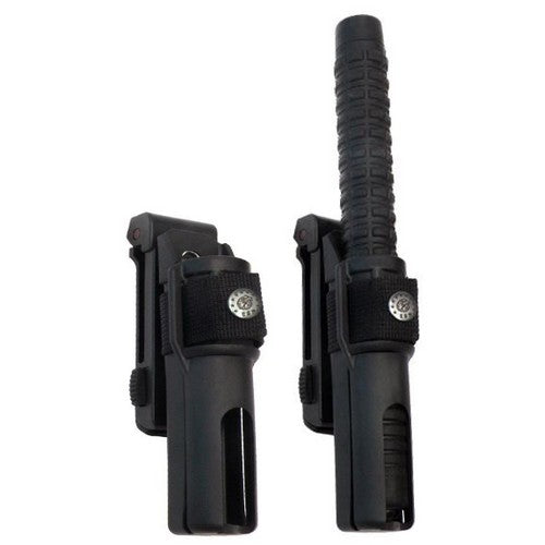 Funda rotativa de plástico para porras telescópicas 21/23/26 con clip para cinturón