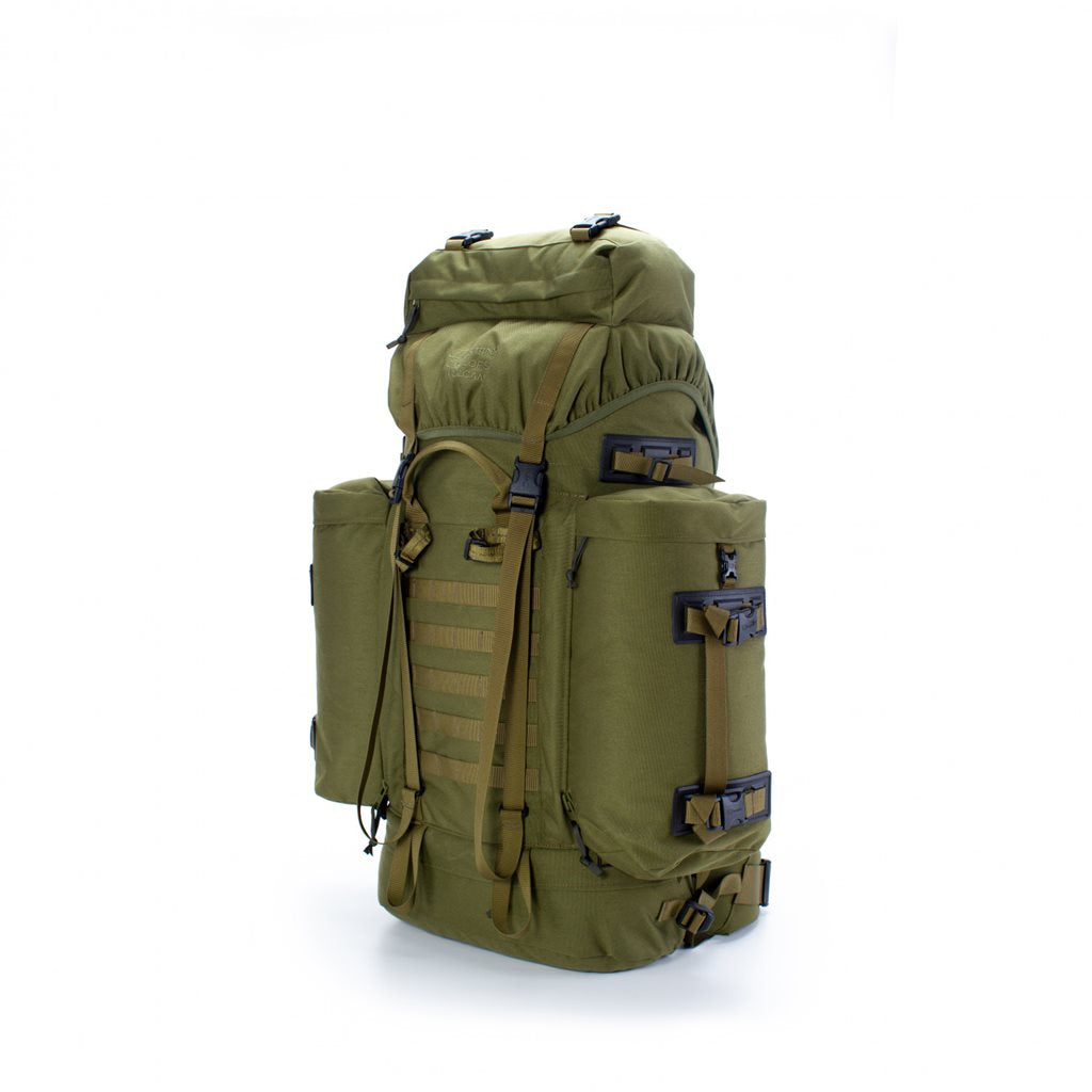 Mochila MMPS Berghaus Vulcan IV 100 L verde, Armadura 1000D