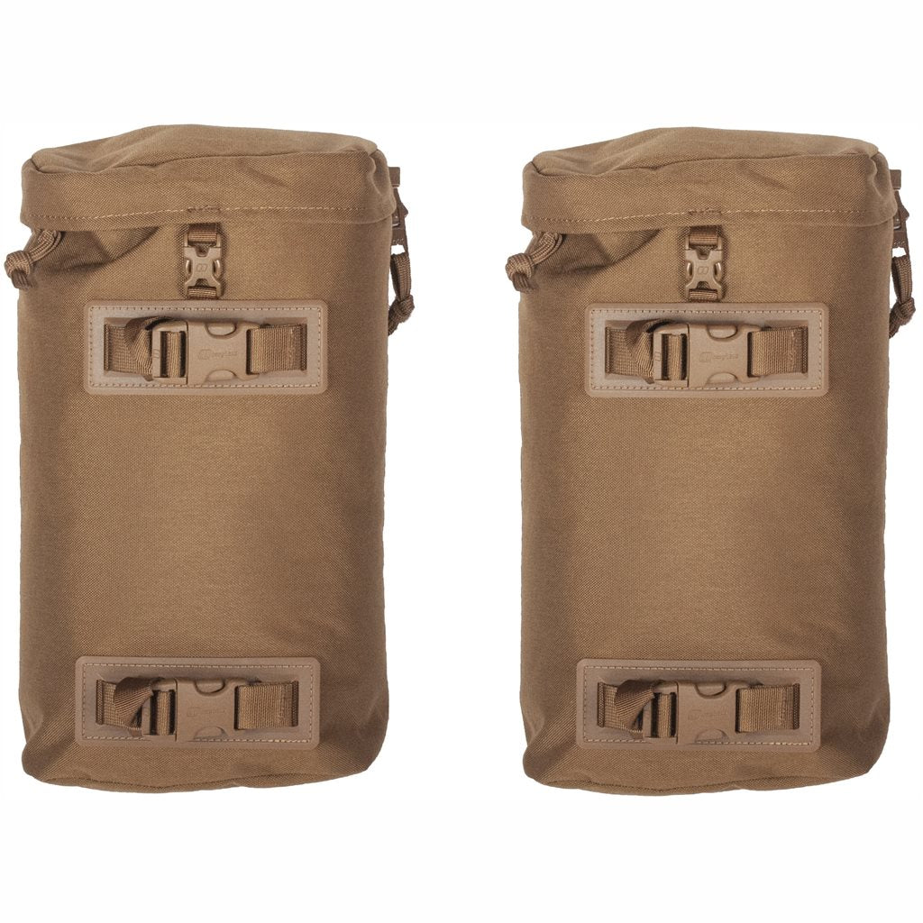 Bolsillos laterales MMPS II verdes 2x10L (20L) para mochilas Centurio y Crusader