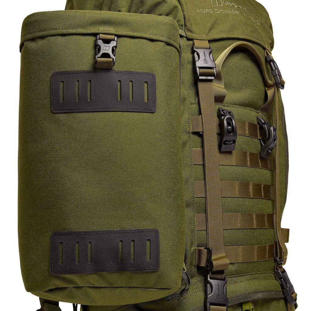Mochila Berghaus Crusader IV 90+20L verde, mochila expedición robusta estilo militar