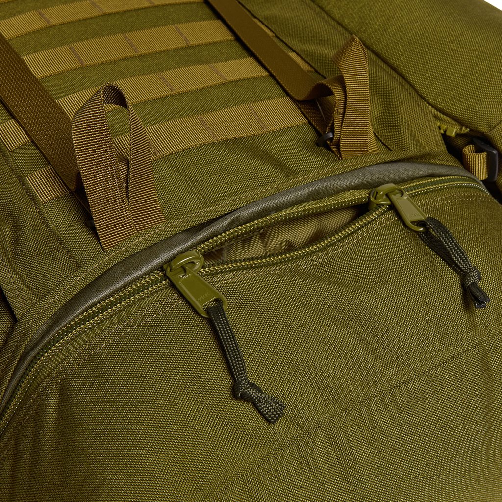 Mochila MMPS Vulcan V 100 L verde, material Armadura 1000D
