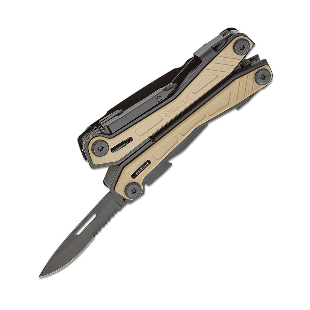Multitool alicates EDC Zytel TAN en acero inoxidable con inserciones Zytel y funda ZYTEL