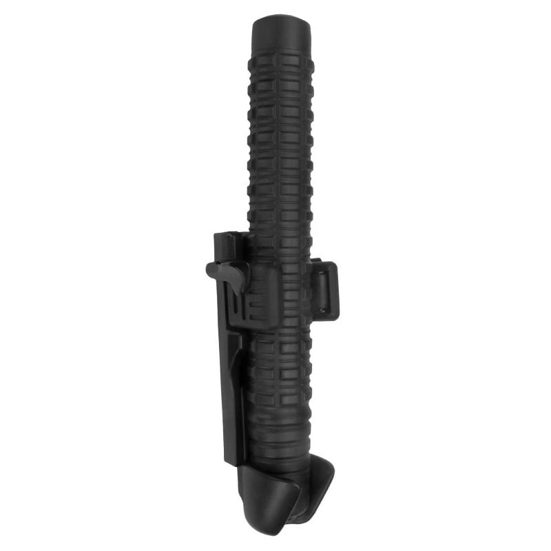 Funda giratoria negra UBC-01 para porra extensible 16", 18" y 21" con liberación lateral rápida y cierre de seguridad
