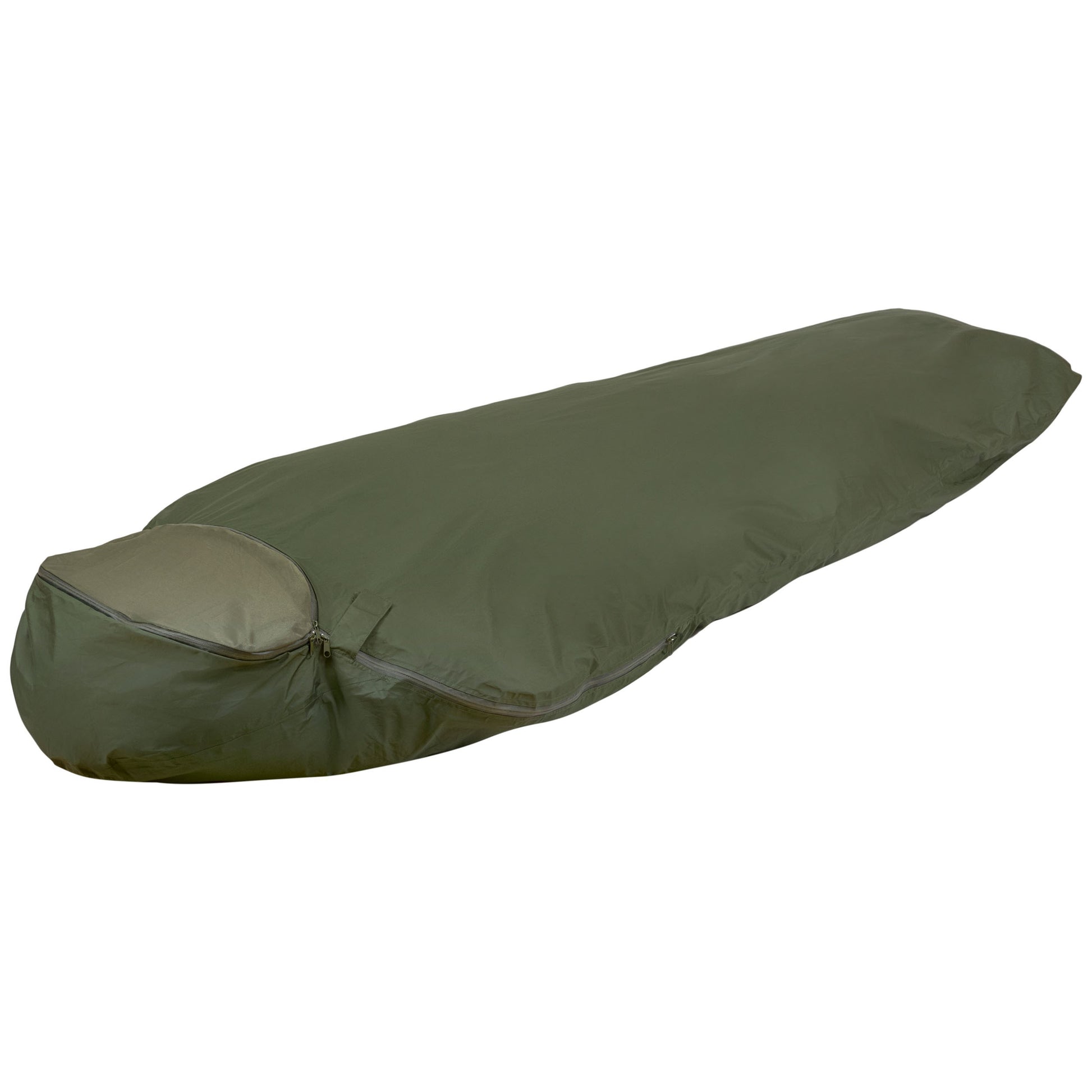 Funda para saco de dormir HAWK verde resistente e impermeable con mosquitera integrada