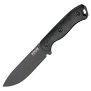 Cuchillo fijo SHORT DROP 235 mm con hoja de acero 1095 Cro-Van y funda compatible MOLLE