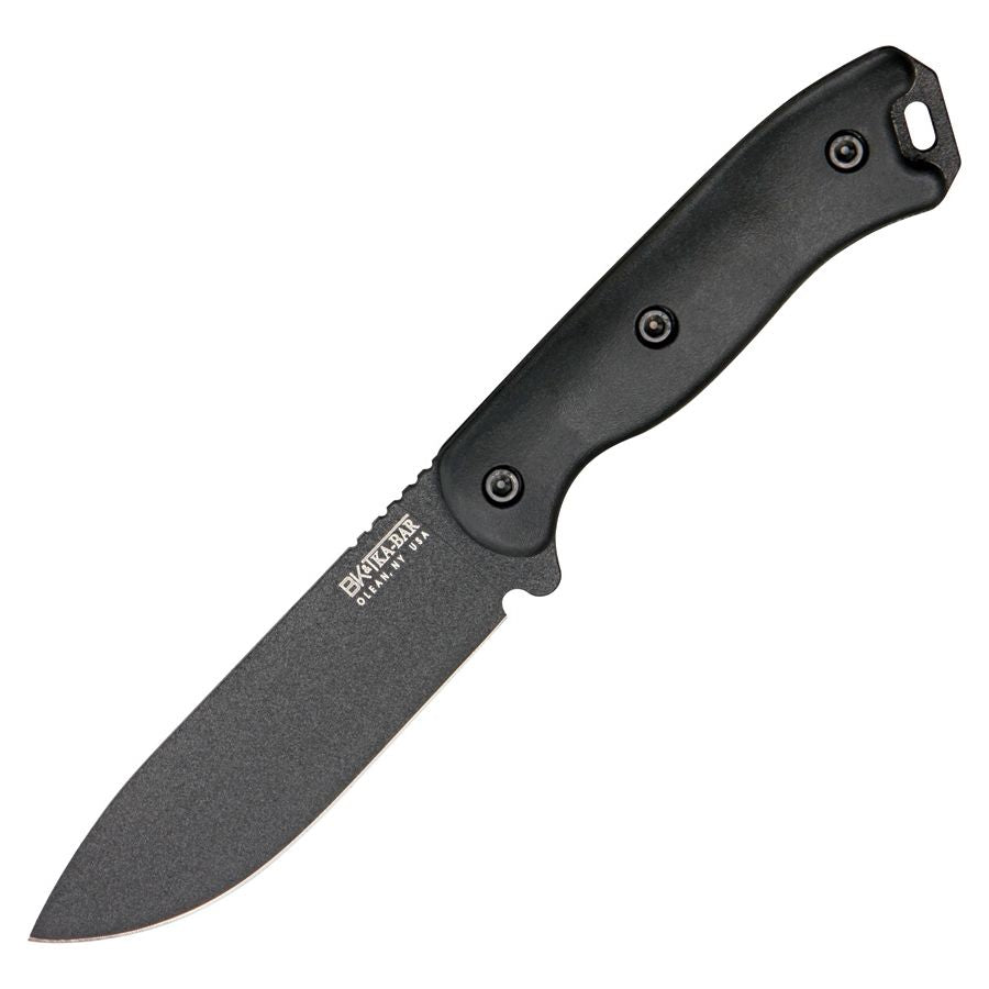Cuchillo fijo SHORT DROP 235 mm con hoja de acero 1095 Cro-Van y funda compatible MOLLE