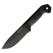 Cuchillo Becker Campanion con hoja negra y funda, 133 mm, acero 1095 Cro-Van, mango Ultramid