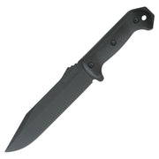 Cuchillo fijo Ka-Bar Becker Combat Utility, hoja ennegrecida 1095 Cro-Van y empuñadura Grivory