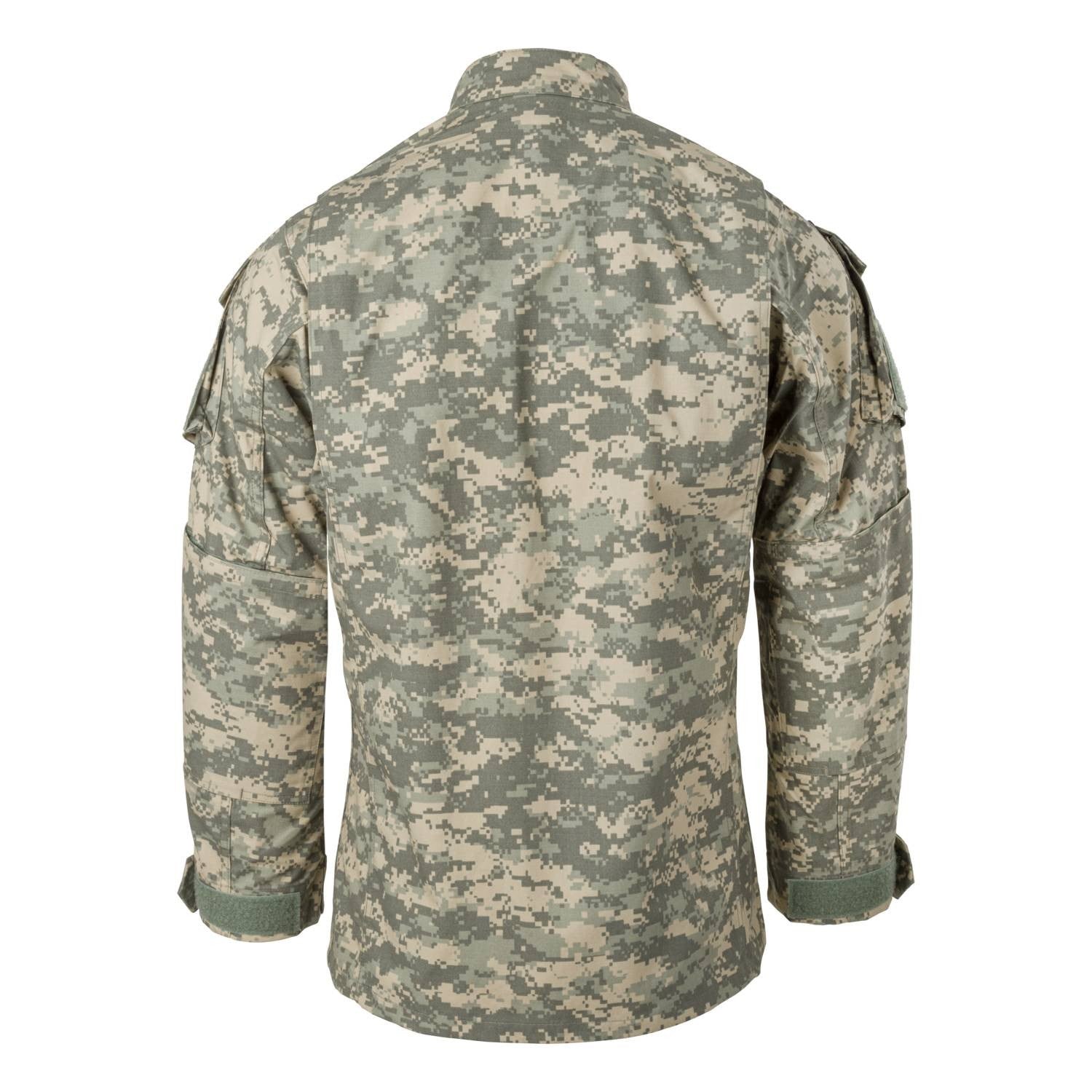 Chaqueta ACU rip-stop en patrón digital con cuello mandarín — réplica US Army