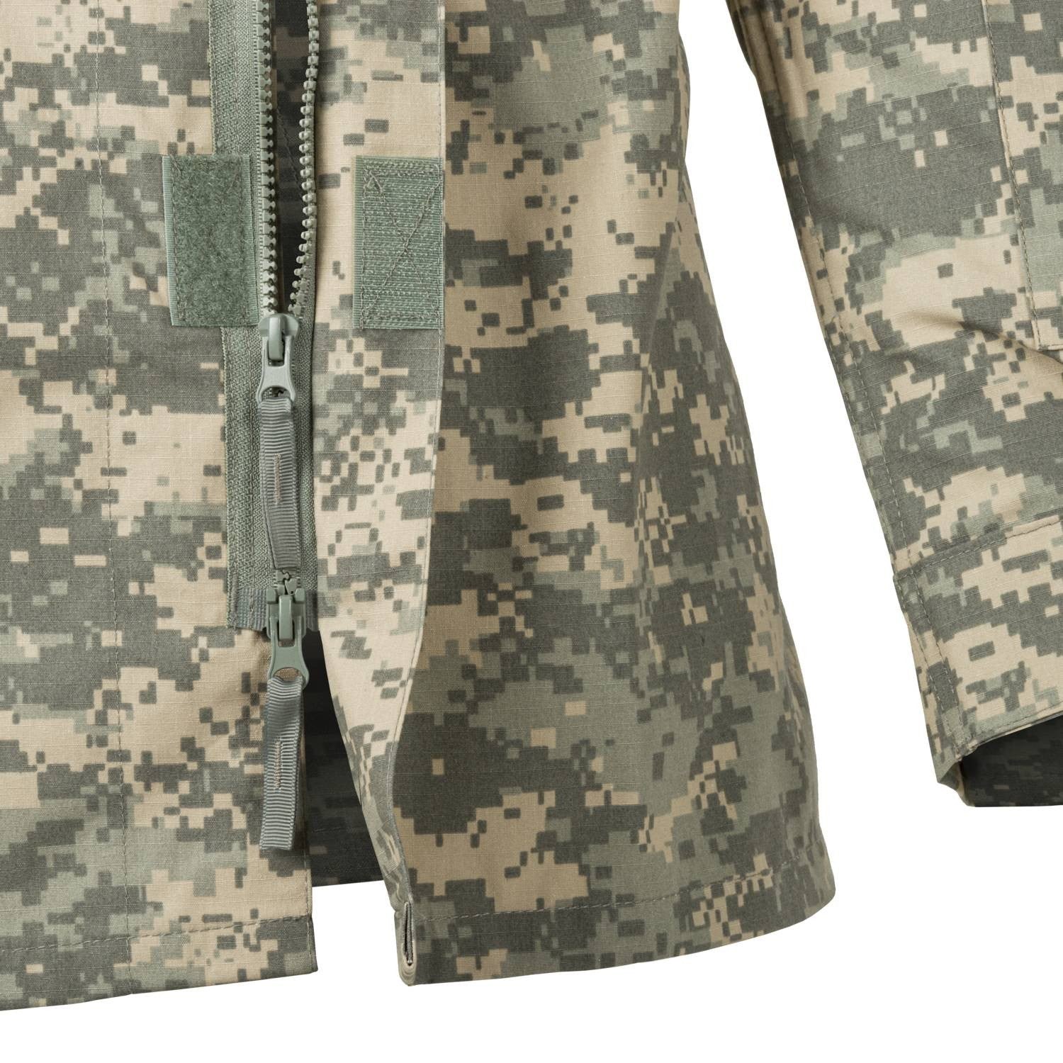 Chaqueta ACU rip-stop en patrón digital con cuello mandarín — réplica US Army