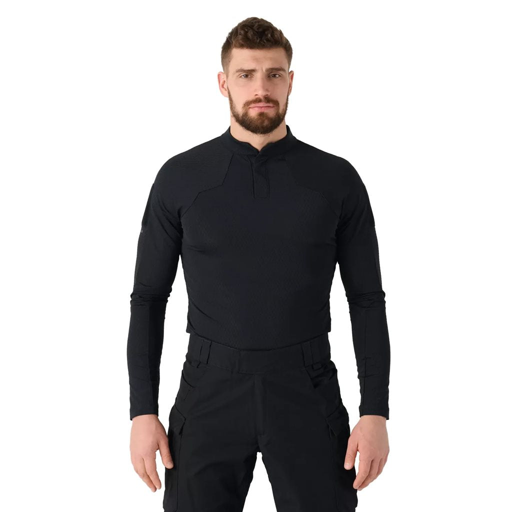 Camisa táctica APEX LIGHTWEIGHT negra - vista frontal