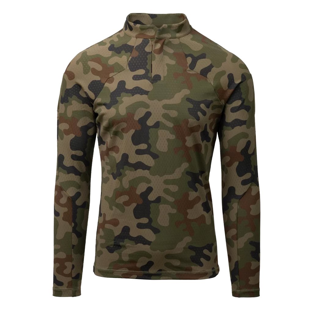 Camisa táctica APEX Lightweight Woodland polaca - vista frontal