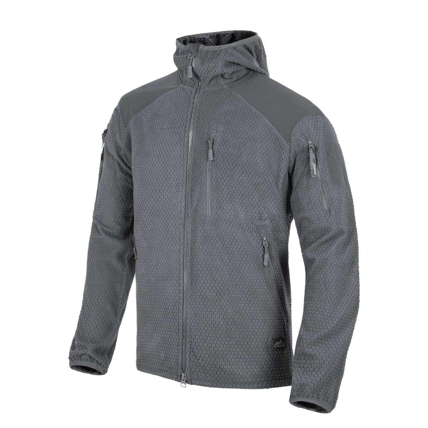 Sudadera ALPHA FLEECE con capucha en gris - cómoda y funcional, versión mejorada del modelo ALPHA