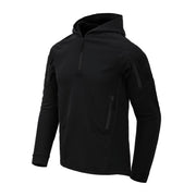 Sudadera RANGE TopCool negra con capucha y refuerzos en codos