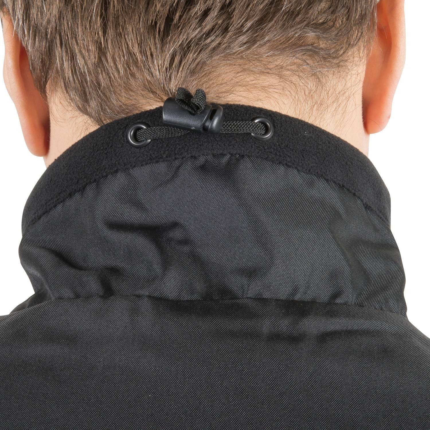 Chaqueta fleece Classic Army negra con corte cómodo y múltiples bolsillos