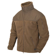 Chaqueta Classic Army Fleece color coyote, forro polar, corte cómodo y múltiples bolsillos