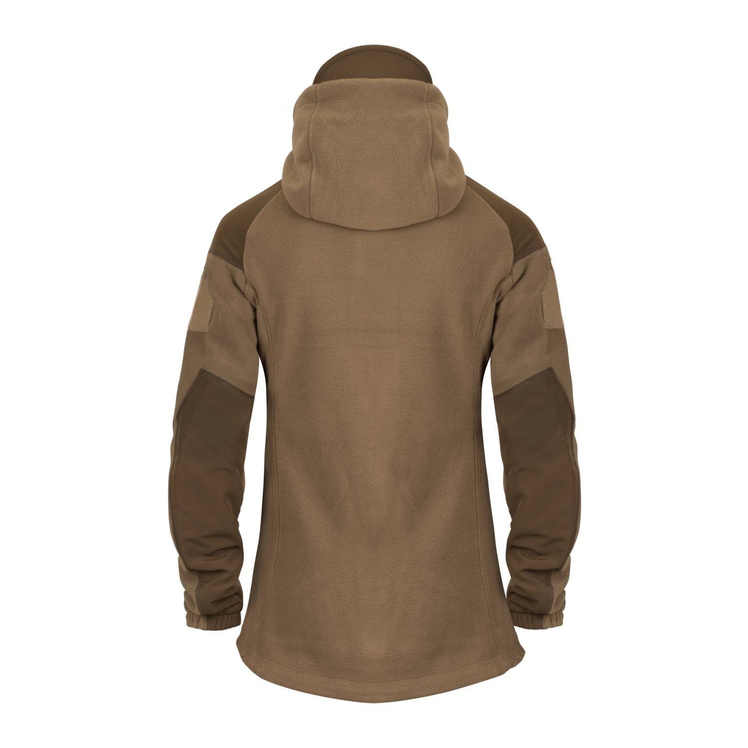 Sudadera fleece CUMUUS COYOTE mujer con capucha, visera y 4 bolsillos