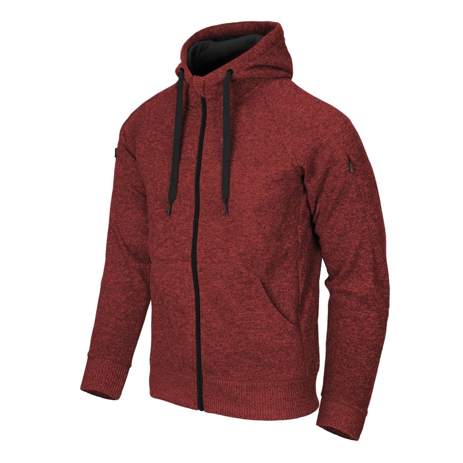 Sudadera táctica COVERT Helikon-Tex roja con capucha