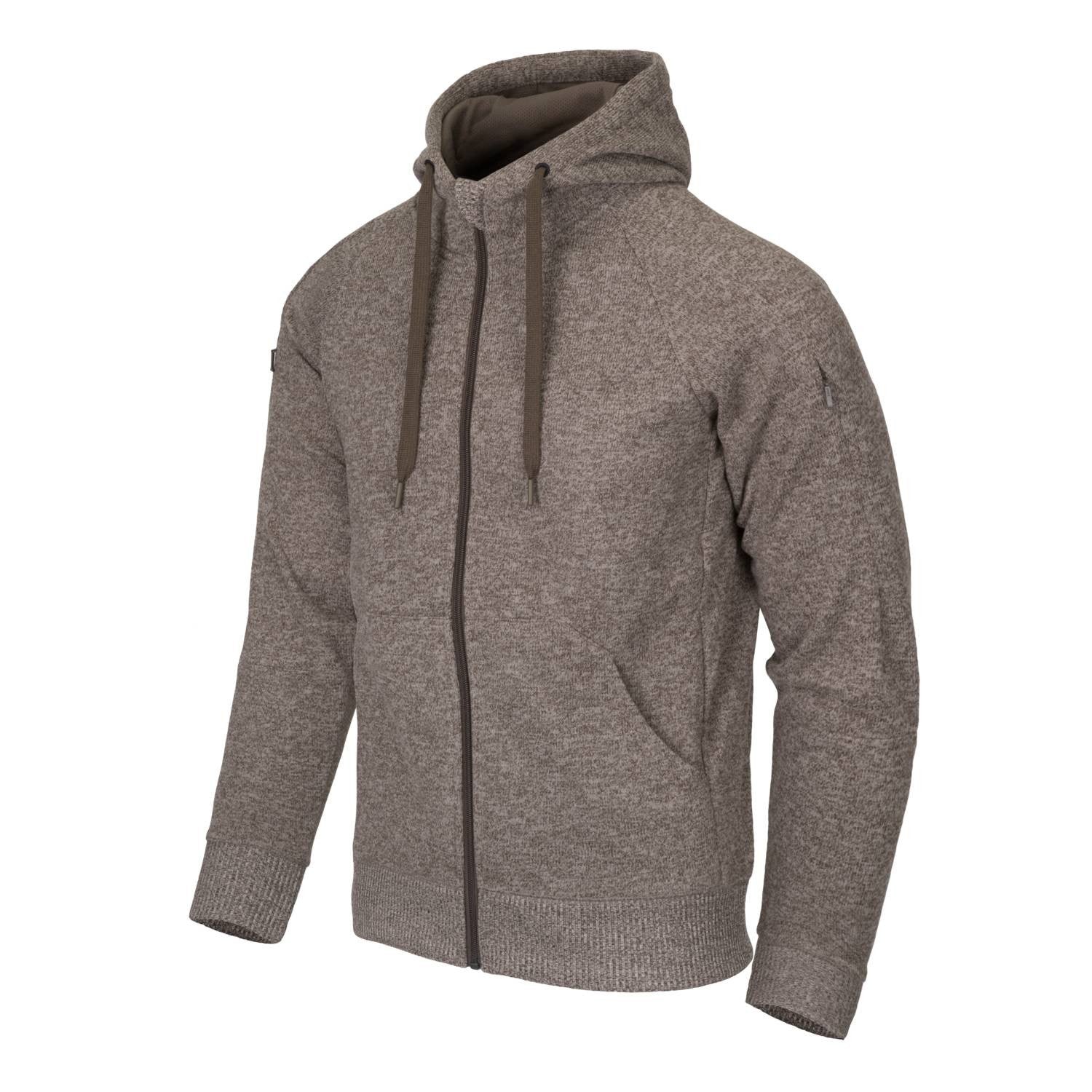 Sudadera táctica COVERT Light Tan de HELIKON-TEX con capucha ajustable y seis bolsillos