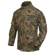 Chaqueta CPU rip-stop PL Woodland, corte moderno y cuello alto con forro suave
