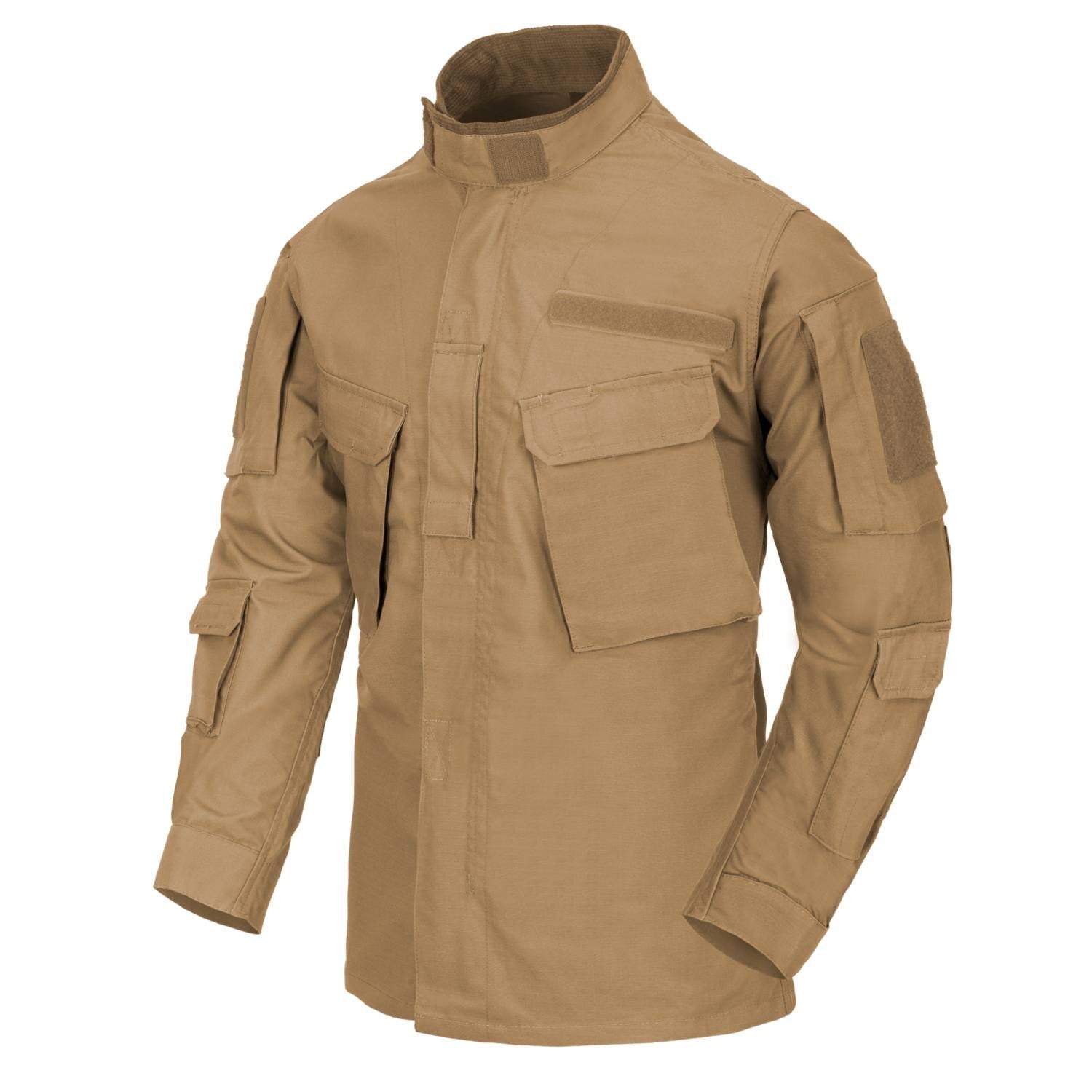 Chaqueta CPU rip-stop estilo ejército polaco, corte moderno y cuello alto forrado