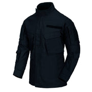 Chaqueta CPU rip-stop azul navy con cuello alto forrado y corte moderno