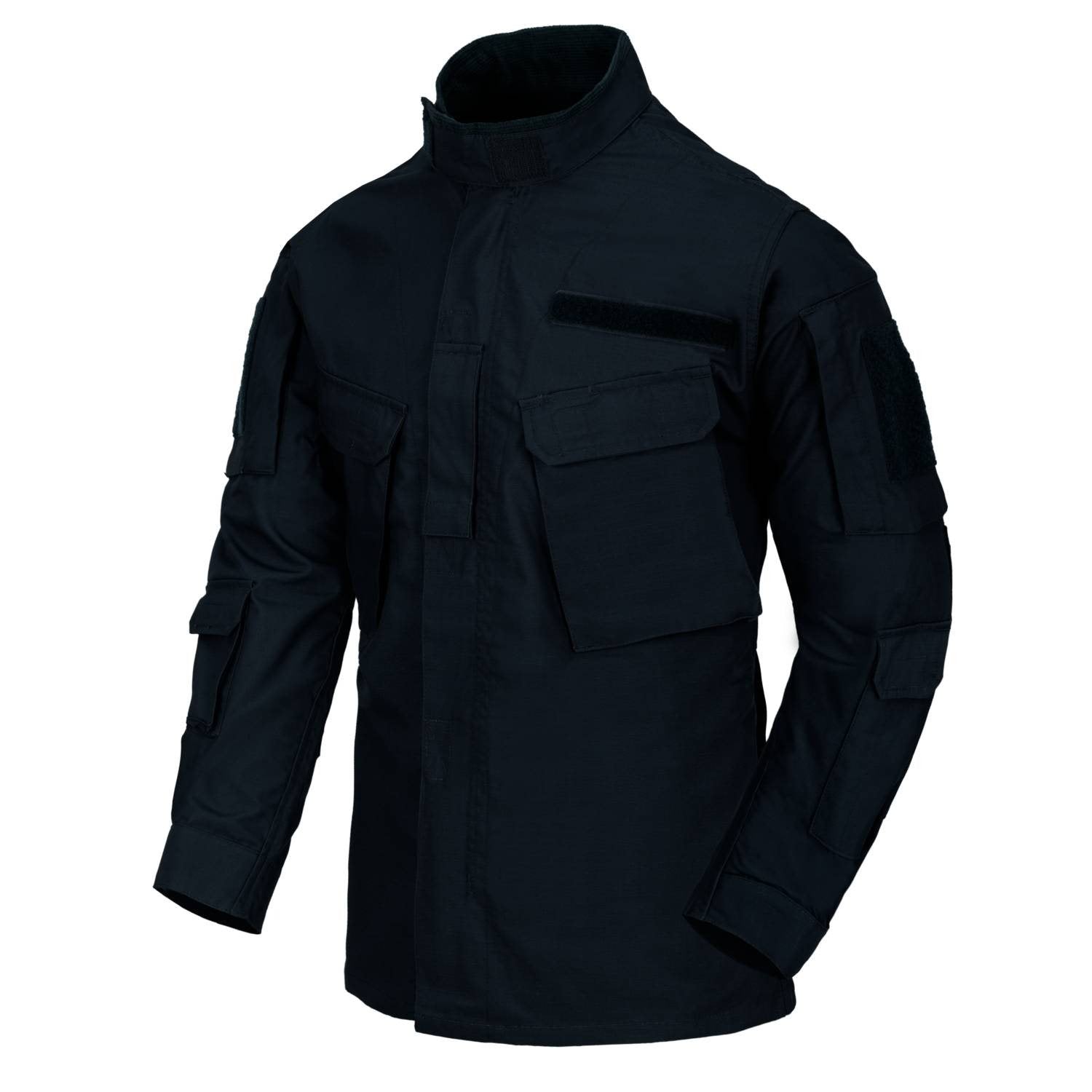 Chaqueta CPU rip-stop azul navy con cuello alto forrado y corte moderno