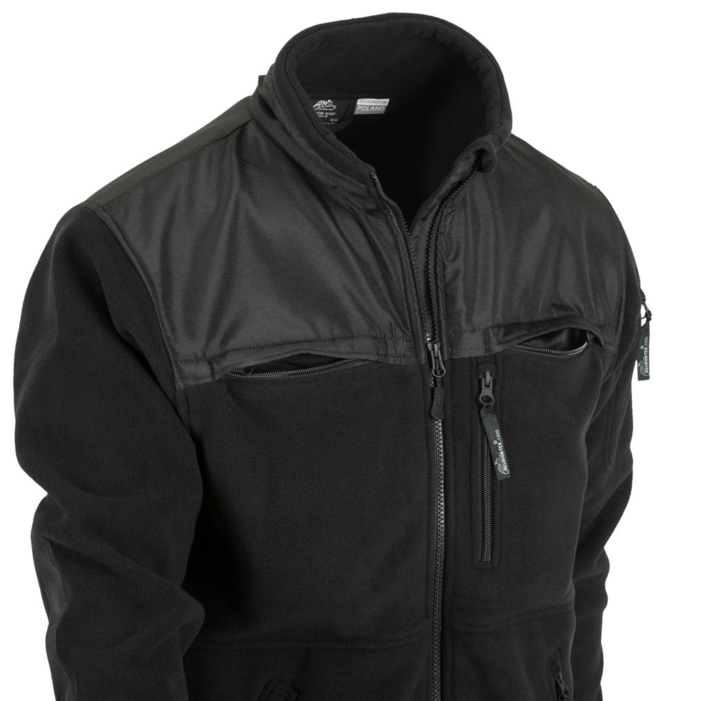 Chaqueta DEFENDER fleece negra para personal de seguridad