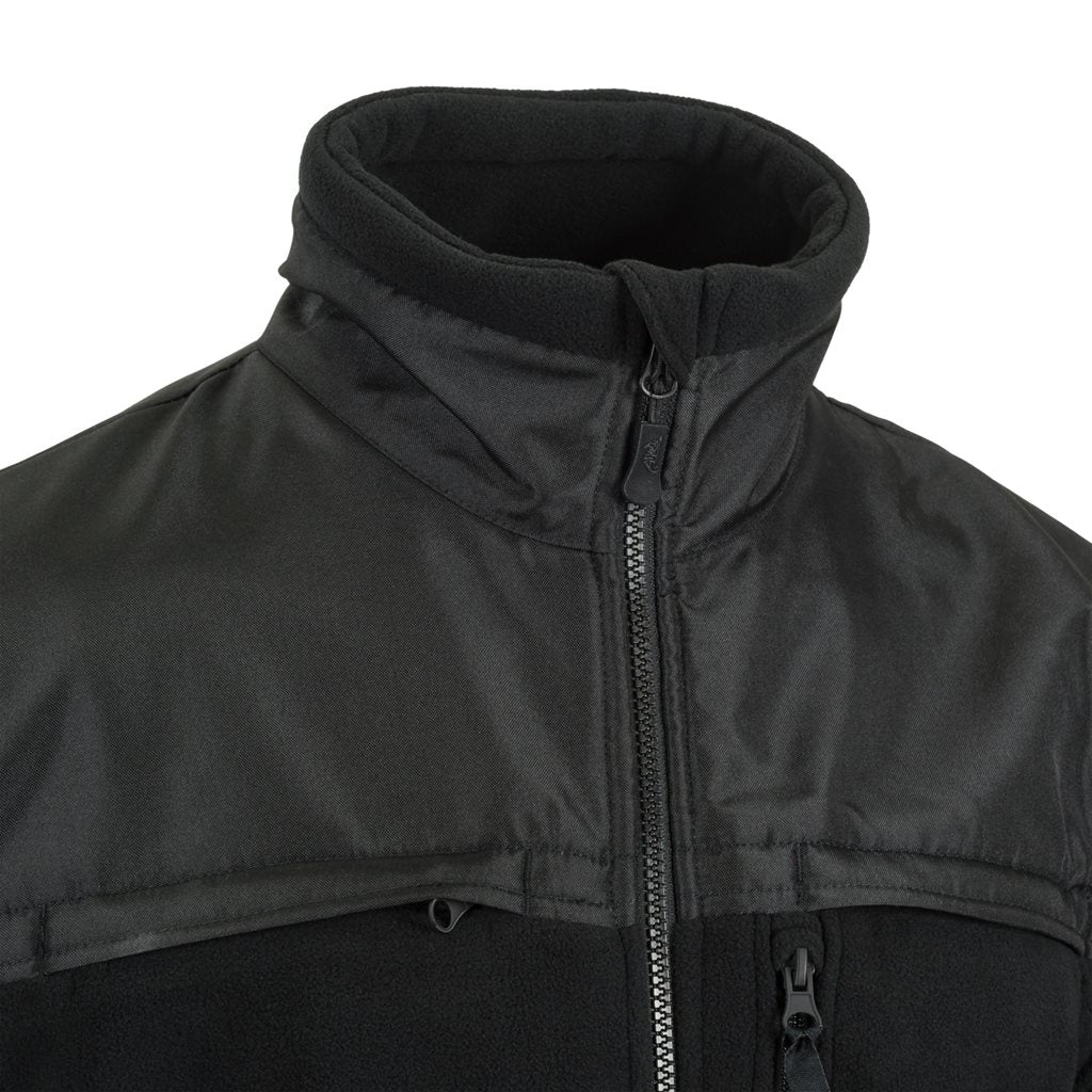 Chaqueta DEFENDER fleece negra para personal de seguridad
