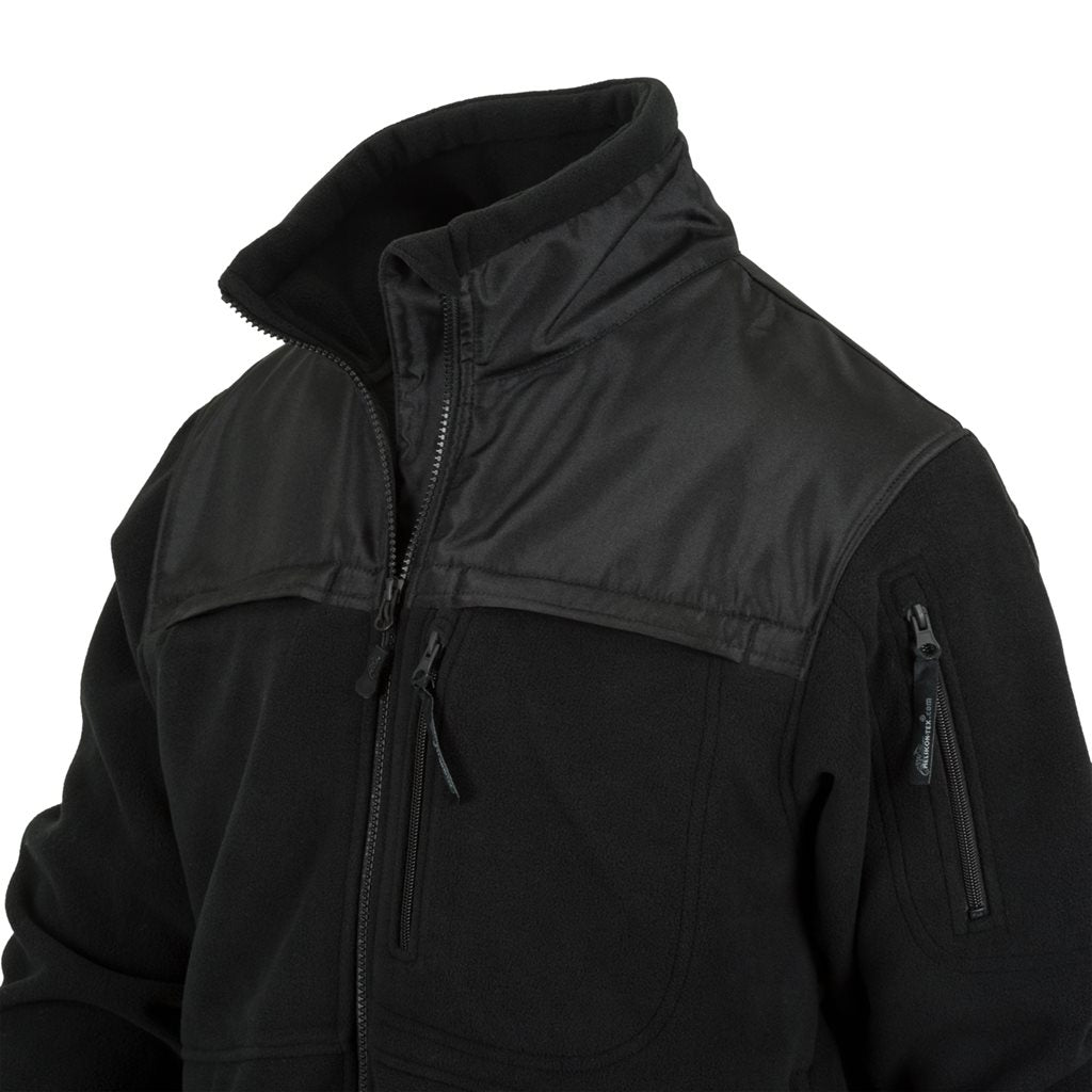 Chaqueta DEFENDER fleece negra para personal de seguridad